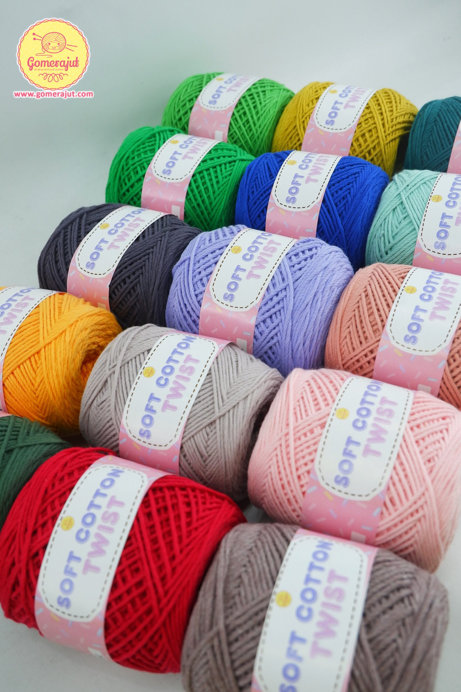 Benang Rajut Soft Cotton Twist